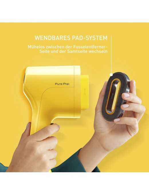 Tefal DT2026E1 Pure Pop Ατμοκαθαριστής Ρούχων Χειρός 1300W με Δοχείο 70ml Κίτρινος