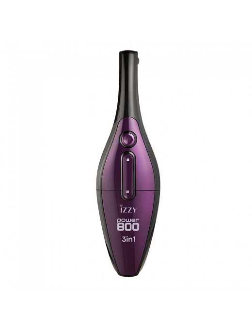 Izzy IZ-4001 3in1 Super Power 800 Ηλεκτρική Σκούπα 2 σε 1 Stick & Χειρός 800W Μωβ