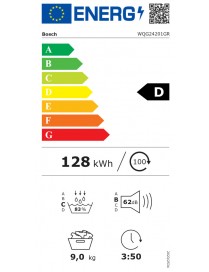 Bosch WQG24201GR Serie 6 Στεγνωτήριο 9kg με Αντλία Θερμότητας