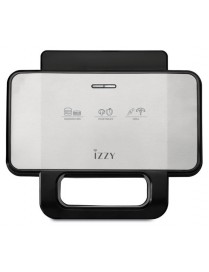 Izzy IZ-2036 Τοστιέρα Γκριλιέρα με Αποσπώμενες Πλάκες 1000W Inox