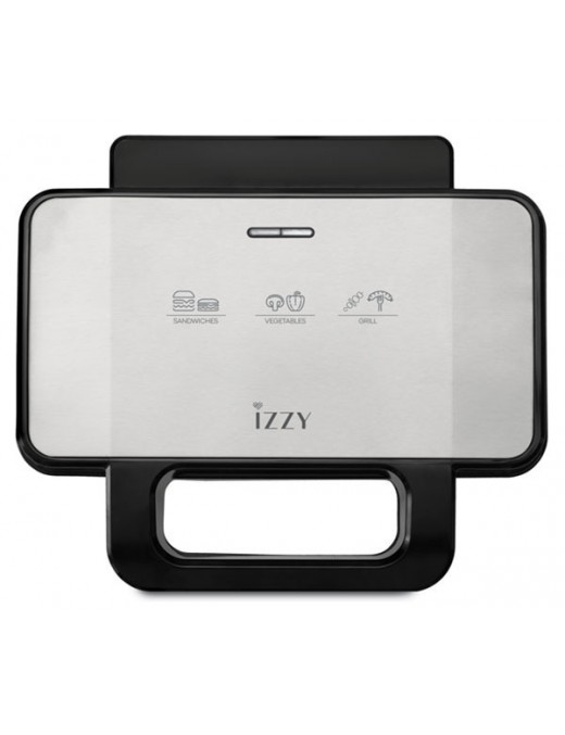 Izzy IZ-2036 Τοστιέρα Γκριλιέρα με Αποσπώμενες Πλάκες 1000W Inox