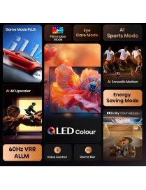 Hisense 50E7Q Smart Τηλεόραση 50" 4K UHD QLED E7Q HDR (2025)