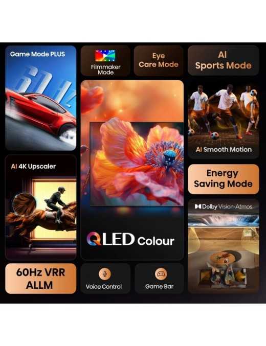 Hisense 50E7Q Smart Τηλεόραση 50" 4K UHD QLED E7Q HDR (2025)