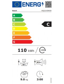 Bosch WQG243B9GR Serie 6 Στεγνωτήριο 9kg με Αντλία Θερμότητας