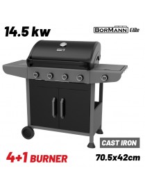 BORMANN Elite BBQ6041 Ψησταριά Υγραερίου FORGE 4+1 Εστιών με Μαντεμένια Σχάρα