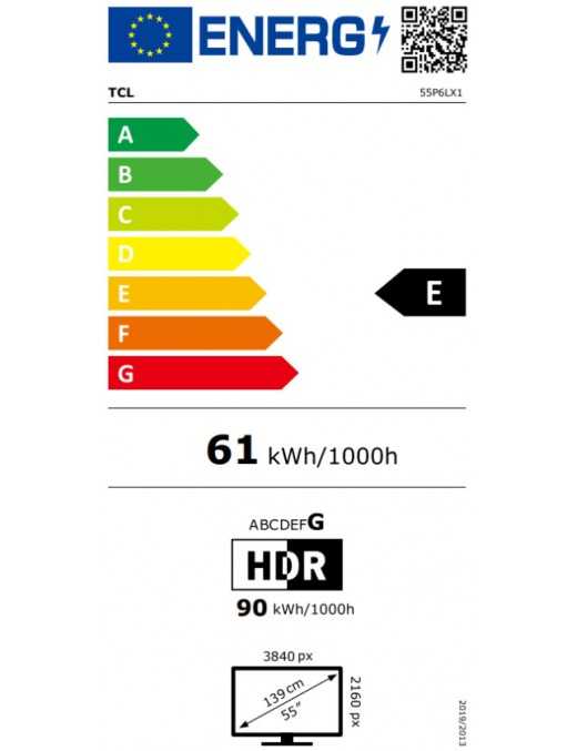 TCL 55P6L Smart Τηλεόραση 55" 4K UHD LED HDR (2026)
