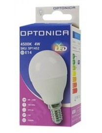 OPTONICA LED λάμπα G45 1452, 4W, 4500K, E14, 320lm