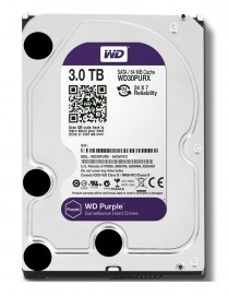 WD σκληρός δίσκος 3.5" Purple Surveillance 3TB, 64MB, 5400RPM, SATA III