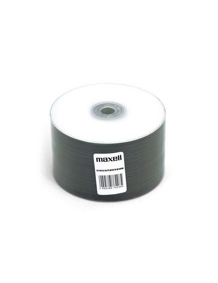 MAXELL CD-R 80min, 52x speed, 700ΜΒ, printable, 50τμχ Shrink pack