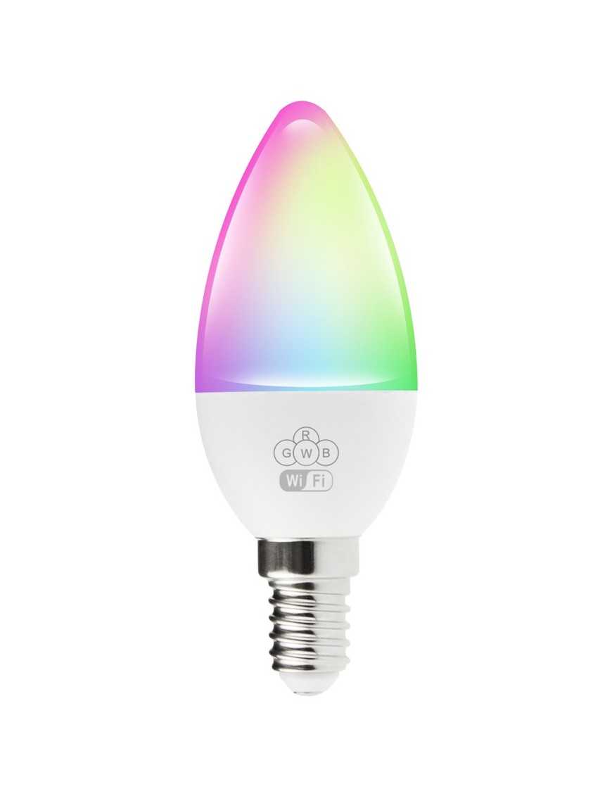 POWERTECH Smart λάμπα LED E14-009, Wi-Fi, 5W, E14, RGB 2700-6500K