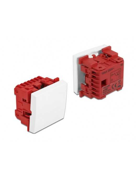DELOCK module διακόπτης Easy 45 81362, μονός, 1-pole, 2-way, λευκός