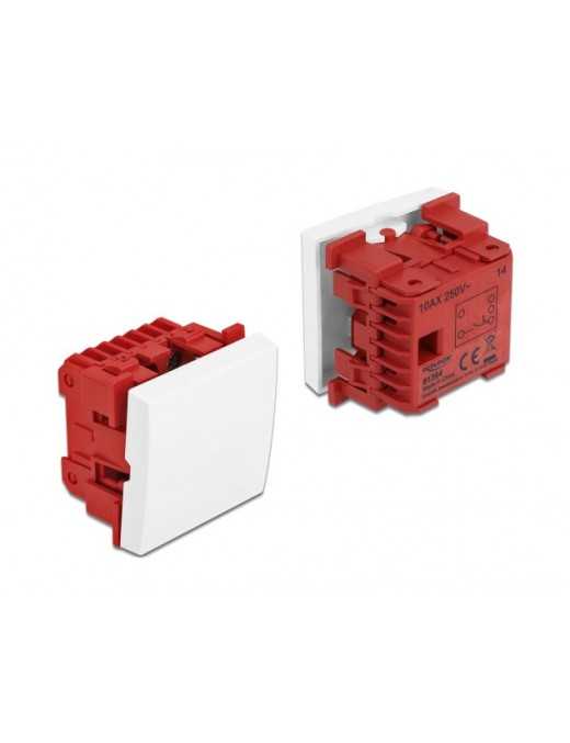 DELOCK module διακόπτης Easy 45 81364, μονός, 1-pole, 1-way, λευκός