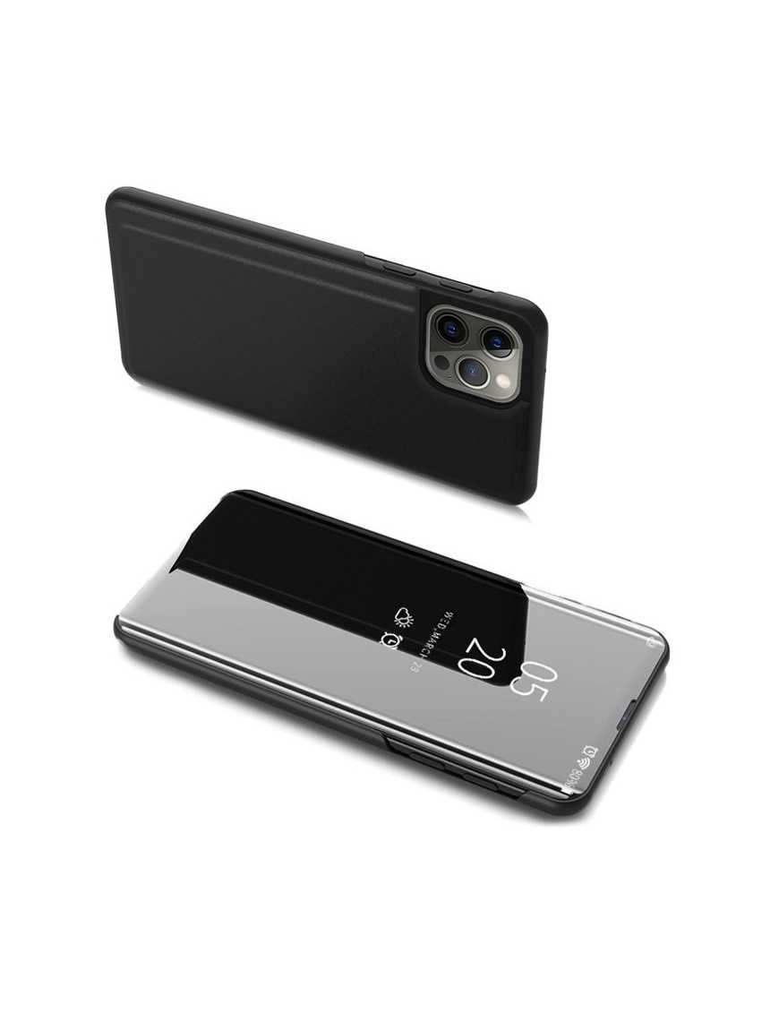 POWERTECH θήκη Clear View MOB-1664 για iPhone 13/13 Pro, μαύρη