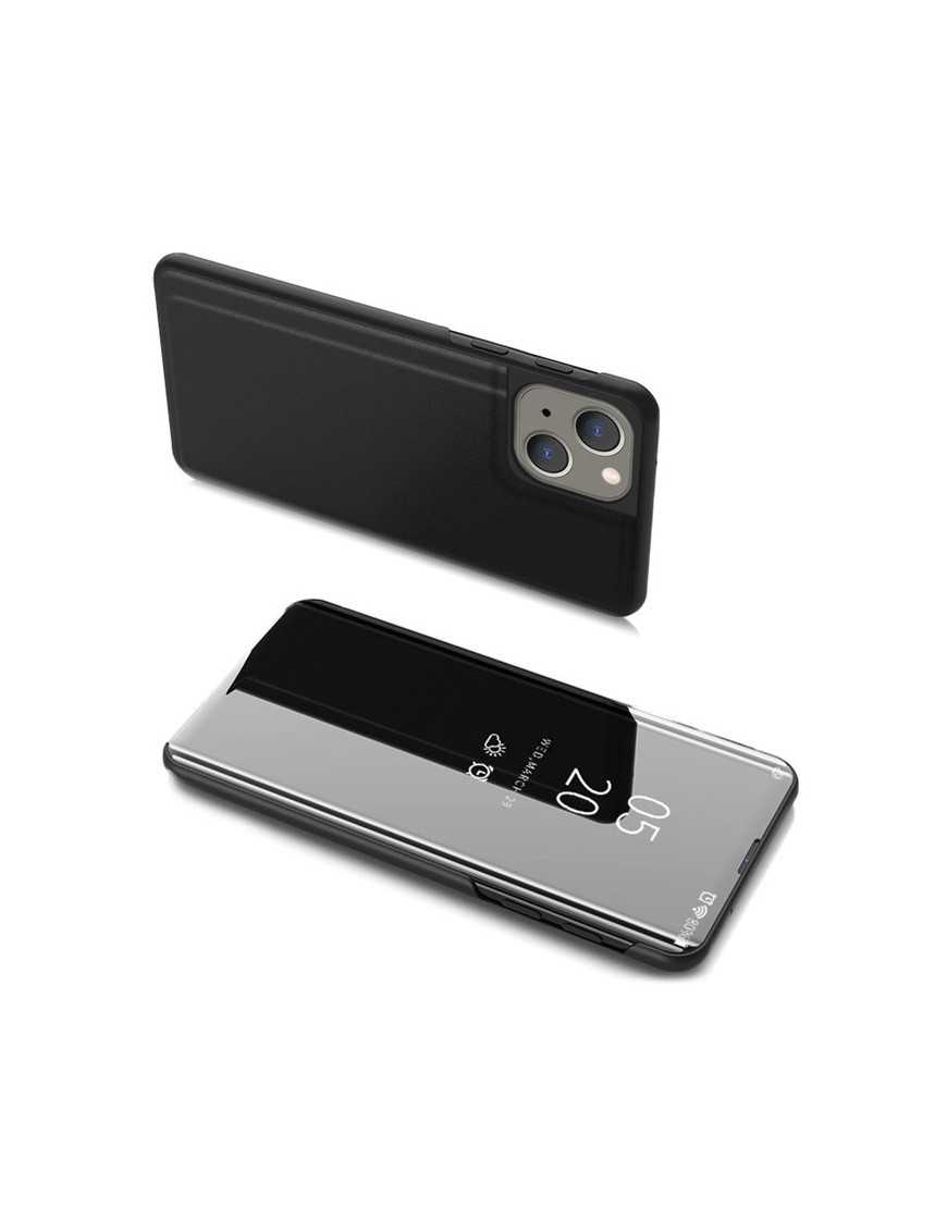 POWERTECH θήκη Clear View MOB-1666 για iPhone 13 mini, μαύρη