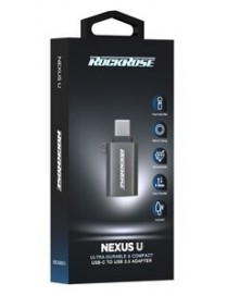 ROCKROSE αντάπτορας USB Type-C σε USB 3.0 Nexus U, 5Gbps, γκρι