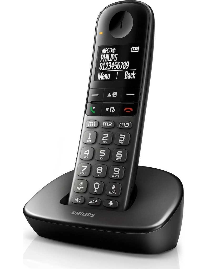 Philips XL4901DS/GRS Ασύρματο Τηλέφωνο με Aνοιχτή Aκρόαση Μαύρο