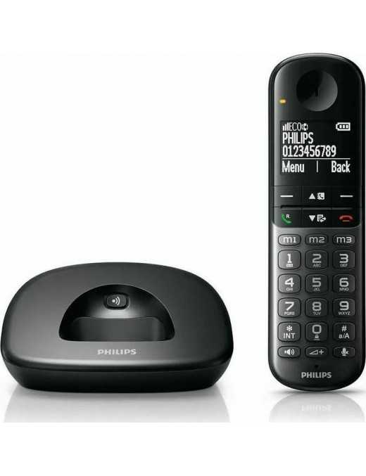 Philips XL4901DS/GRS Ασύρματο Τηλέφωνο με Aνοιχτή Aκρόαση Μαύρο