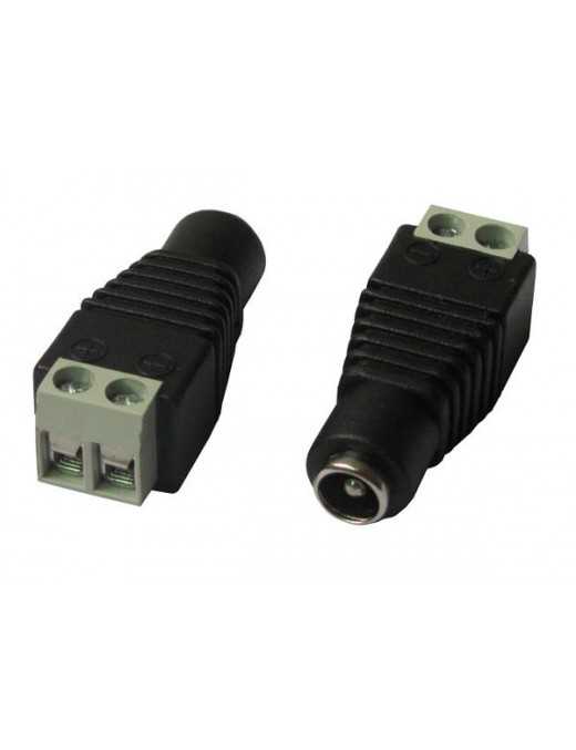 FOLKSAFE βύσμα τροφοδοσίας DC θηλυκό DCFC, 5.5x2.1mm, σε κλέμα, 5τμχ
