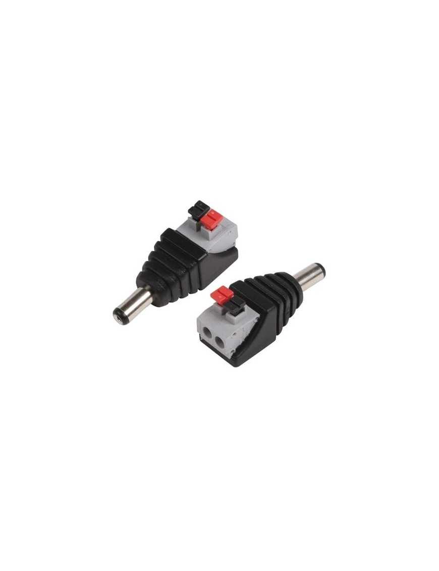 FOLKSAFE βύσμα τροφοδοσίας DC αρσενικό DCMCP, 5.5x2.1mm, push-pin, 5τμχ