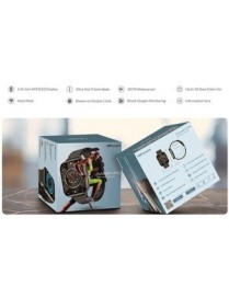 HIFUTURE smartwatch FutureFit Ultra, 1.65", IP68, heart rate, μαύρο