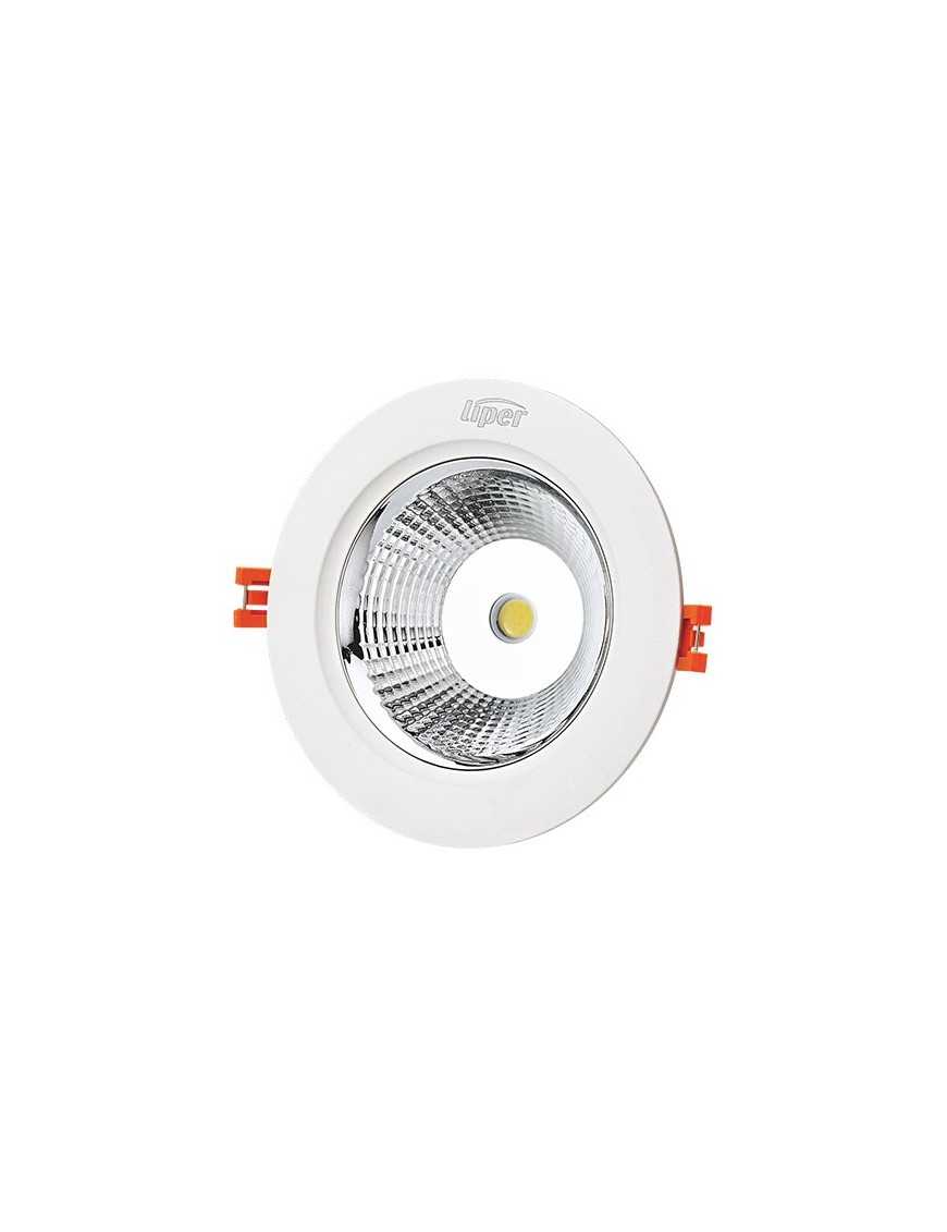 LIPER LED φωτιστικό LP-COB7B, 7W, χωνευτό, 4000K, Φ9.8, λευκό