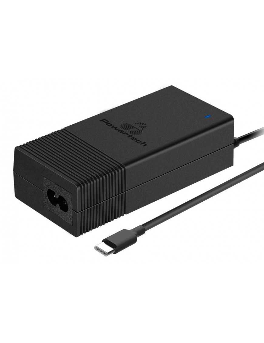 POWERTECH φορτιστής laptop PT-975, USB Type-C PD, universal, 65W, μαύρος