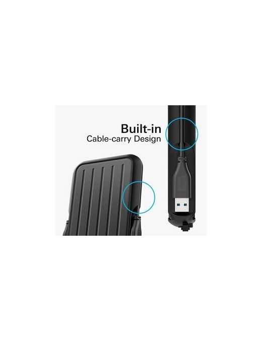 SILICON POWER εξωτερικός HDD Armor A66, 2TB, USB 3.2, μαύρος