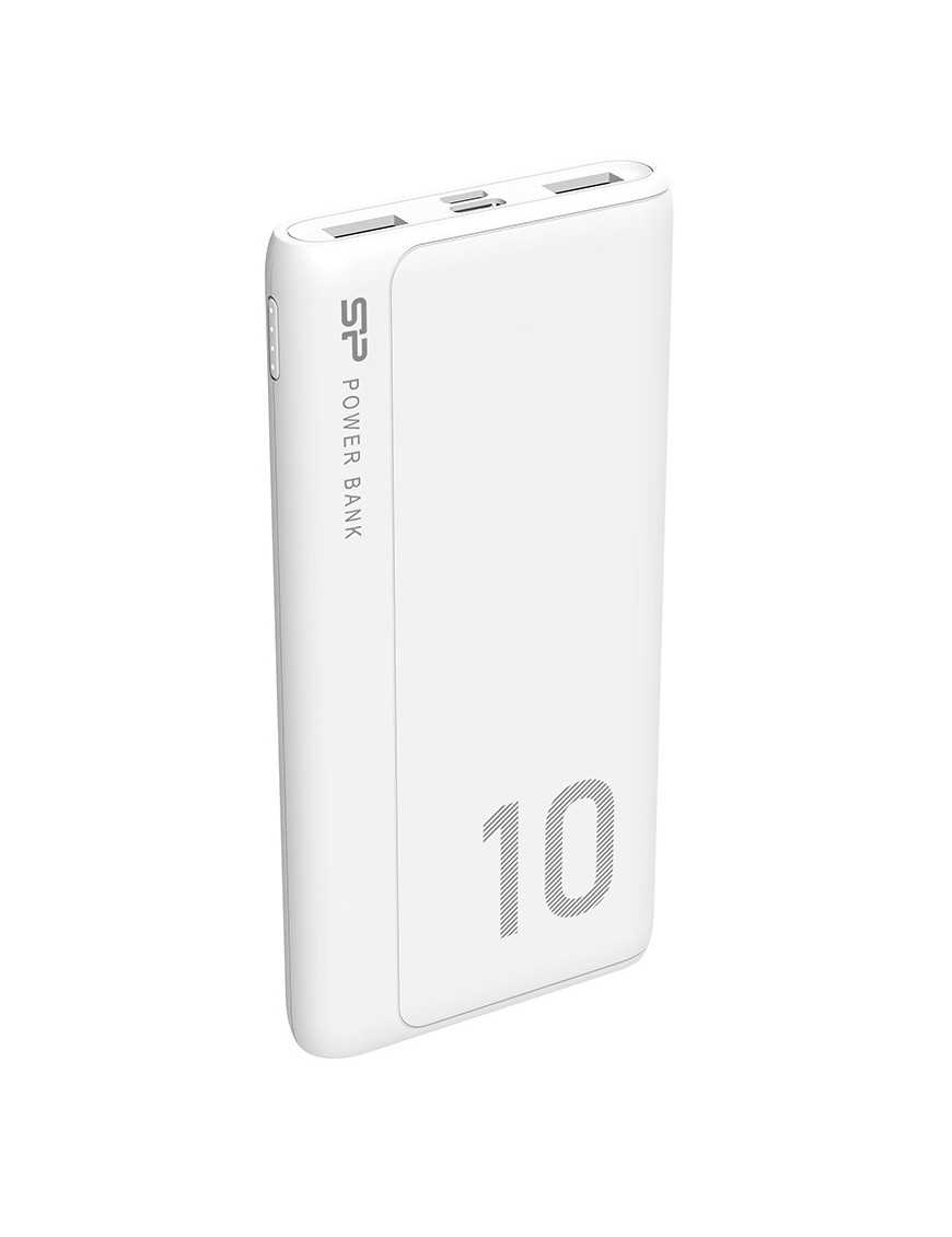 SILICON POWER power bank GP15, 10000mAh, 2x USB output, 2.1A, λευκό