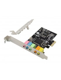 POWERTECH κάρτα επέκτασης PCIe σε 6x channel audio ST17, CM8738