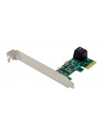 POWERTECH κάρτα επέκτασης PCIe σε 2x SATA 3.0 ST544, ASM1061