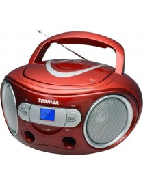 Toshiba Φορητό Ηχοσύστημα TY-CRS9 με CD / Ραδιόφωνο σε Κόκκινο Χρώμα