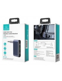 USAMS ασύρματο audio receiver US-SJ519 με μικρόφωνο, Bluetooth 5.0, γκρι
