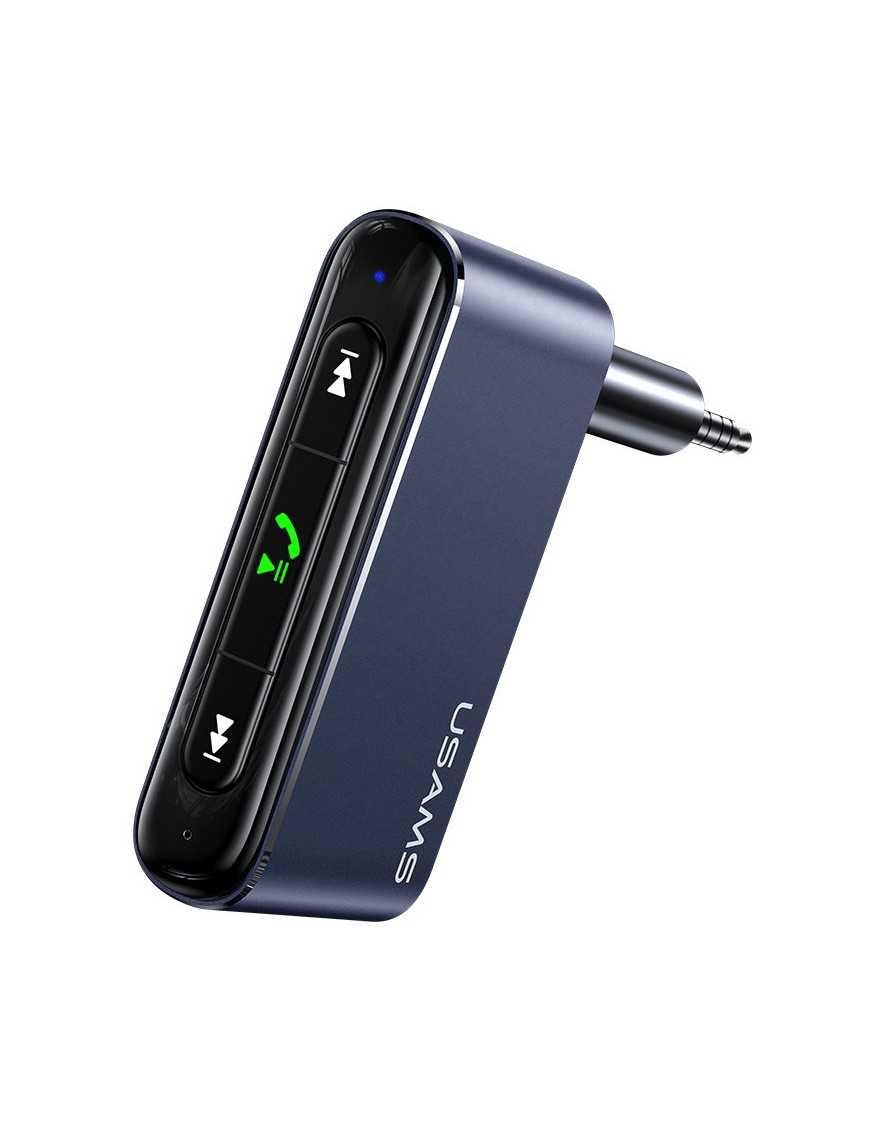 USAMS ασύρματο audio receiver US-SJ519 με μικρόφωνο, Bluetooth 5.0, γκρι