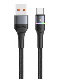 USAMS καλώδιο USB Type-C σε USB US-SJ536, 6A, 1.2m, μαύρο