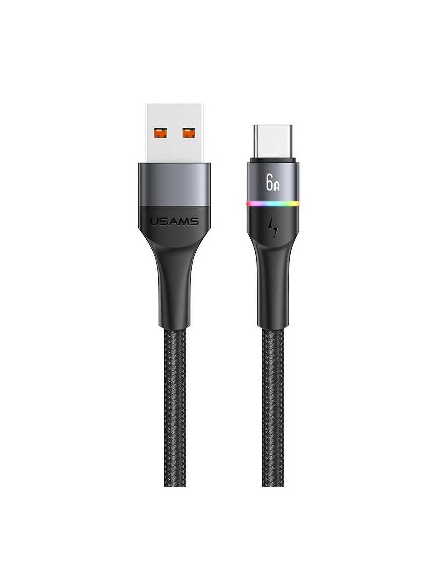 USAMS καλώδιο USB Type-C σε USB US-SJ536, 6A, 1.2m, μαύρο