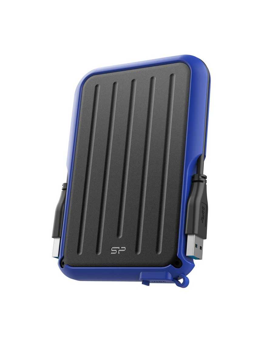 SILICON POWER εξωτερικός HDD Armor A66, 2TB, USB 3.2, μπλε