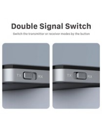 CABLETIME Bluetooth transmitter/receiver CT-BT01, BT 5.0, 450mAh, μαύρο
