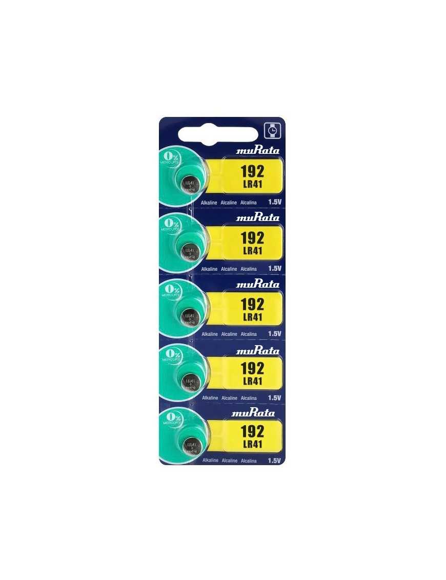 MURATA Αλκαλικές μπαταρίες LR41 MR-LR41, 1.5V, 5τμχ