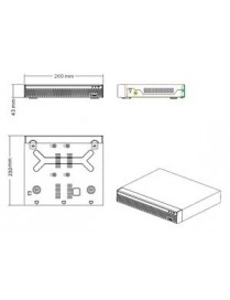 LONGSE XVR υβριδικό καταγραφικό XVRT3004HD, H.265/H.264, 4+2 IP κανάλια