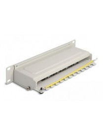 DELOCK patch panel 66873 για καμπίνα δικτύου 10"/1U, 8x ports, γκρι