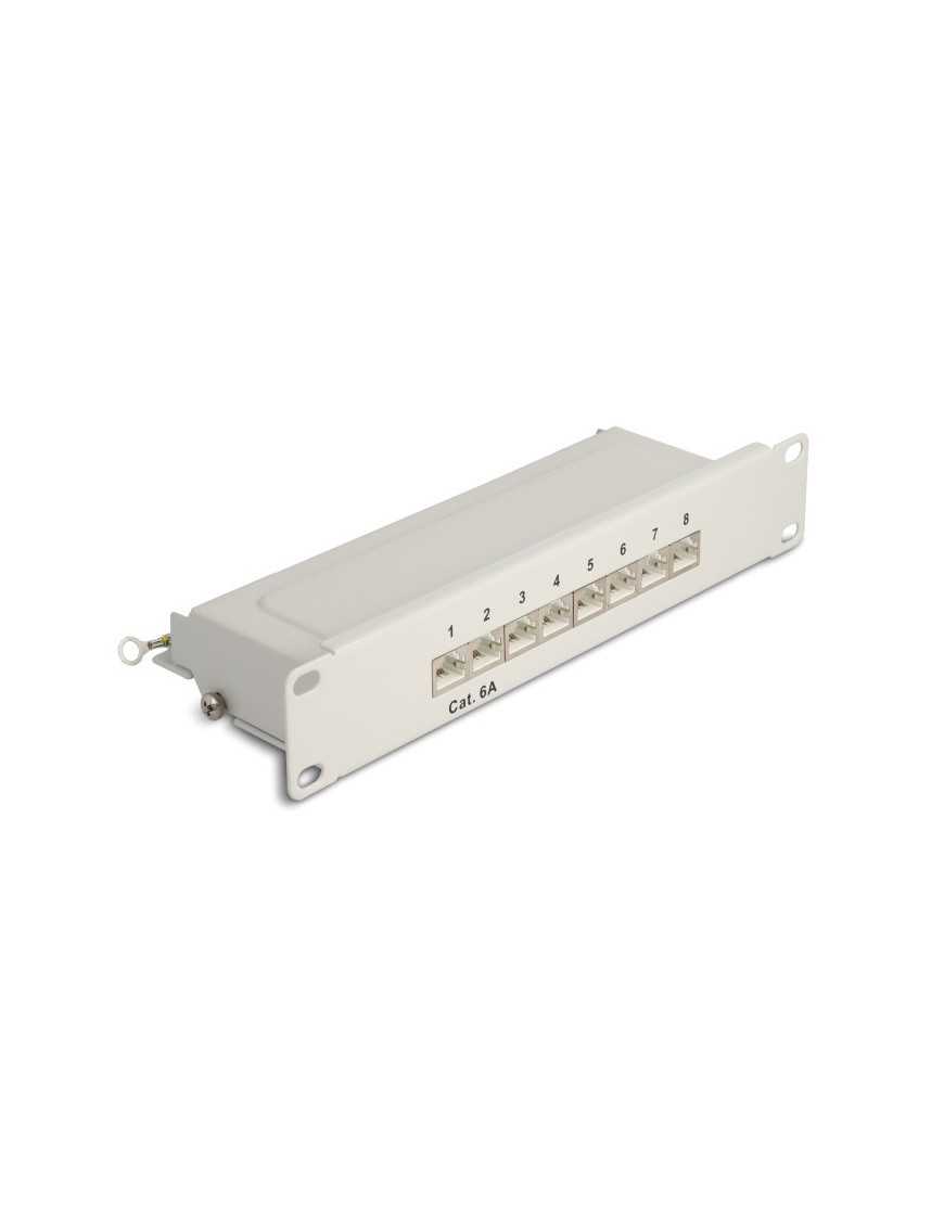 DELOCK patch panel 66873 για καμπίνα δικτύου 10"/1U, 8x ports, γκρι