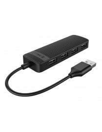 ORICO USB hub FL02, 4x USB ports, μαύρο