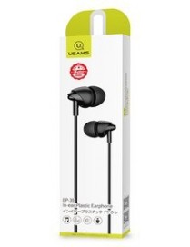 USAMS earphones με μικρόφωνο EP-39, 10mm, 3.5mm, 1.2m, μαύρα