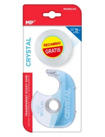 MP βάση και κολλητική ταινία Crystal PA506-04, 18mm, 33m, διάφανη