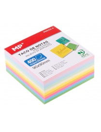 MP αυτοκόλλητα χαρτάκια σημειώσεων PN032-4, 90x90mm, 400τμχ, χρωματιστά