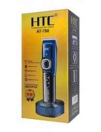 HTC ασύρματη κουρευτική μηχανή AT-788 οθόνη, 8 μήκη κοπής, 2200mAh, μπλε