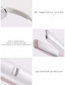 HTC ισιωτική μαλλιών JK-7053, 120-200°, 50W, λευκή-ροζ