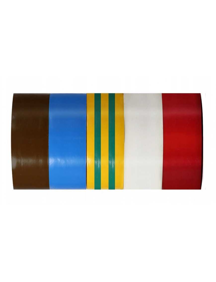 PROLINE μονωτική ταινία 13161, 19mm, 10m, διάφορα χρώματα, 5τμχ