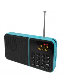 POWERTECH ραδιόφωνο & φορητό ηχείο PT-997, LCD, 1200mah, μπλε