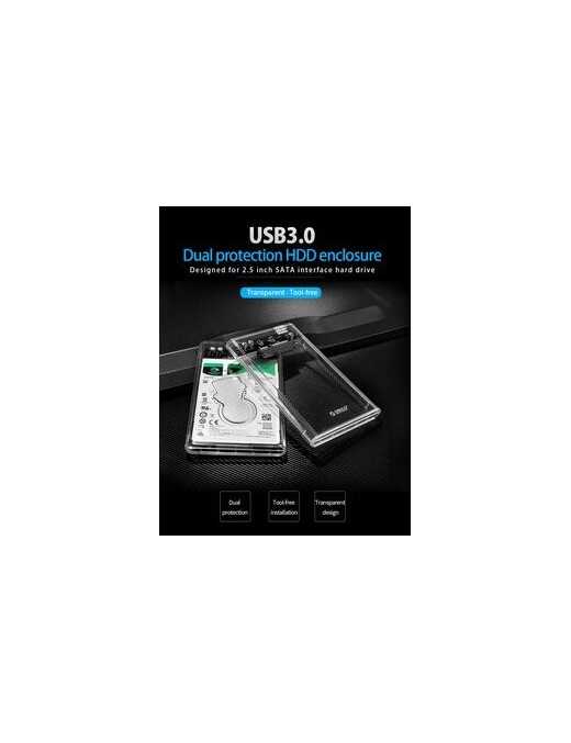 ORICO εξωτερική θήκη για 2.5" HDD 2139U3, USB 3.0, έως 4TB, διάφανη